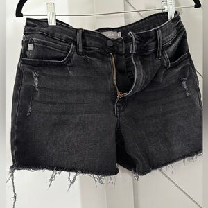 Black denim shorts size M